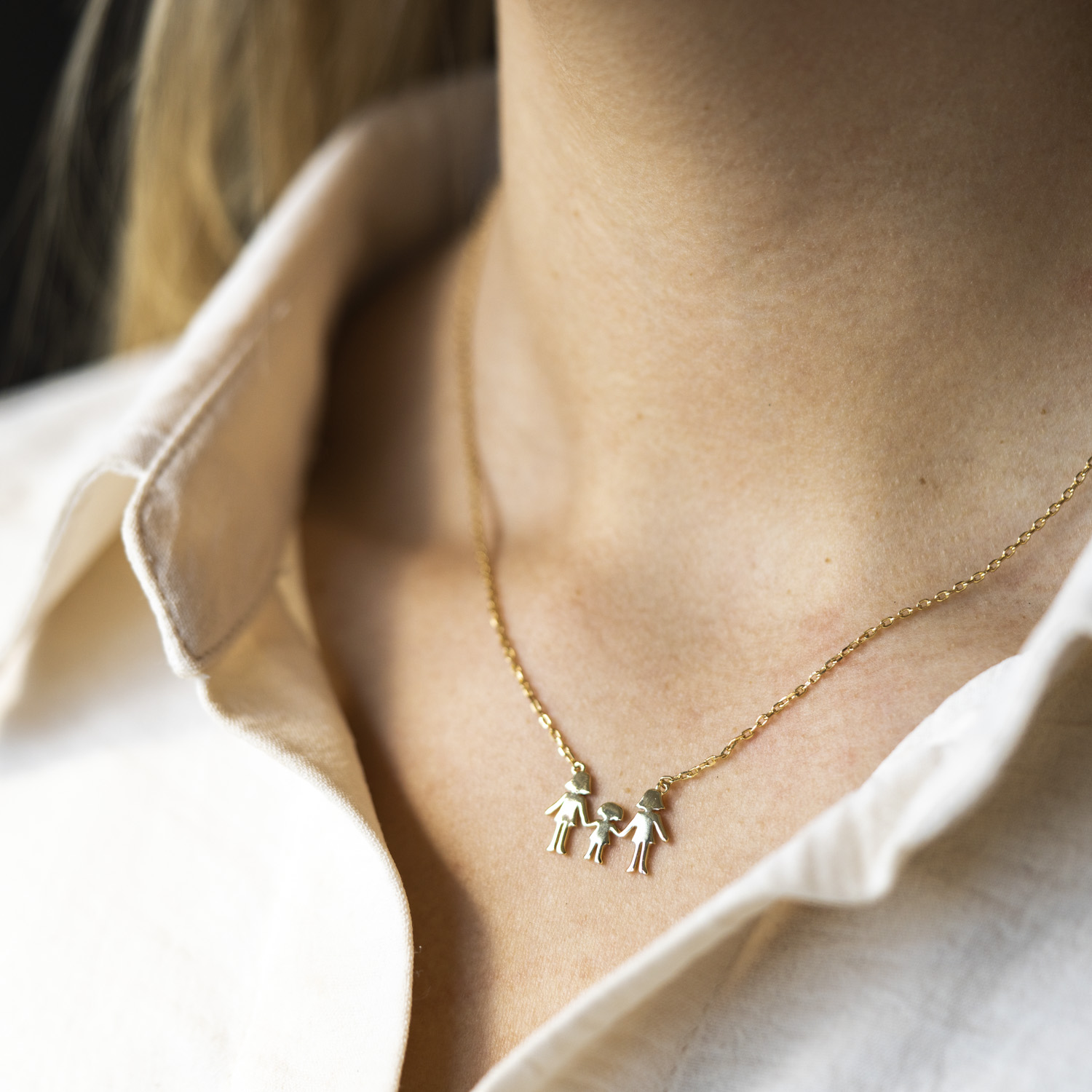 Bilde nummer 4 av Pan Jewelry, Familiesmykke med mødre og en datter, forgylt sølv
