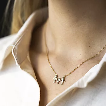 Bilde nummer 4 av Pan Jewelry, Familiesmykke med mødre og en datter, forgylt sølv