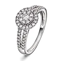 Kelly diamantring i 585 hvitt gull 0,50 ct