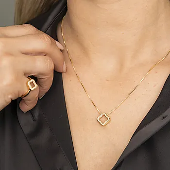 Bilde nummer 2 av Pan Jewelry, Smykke i 925 forgylt sølv med zirkonia