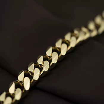 Bilde nummer 3 av Panser armbånd i forgylt sølv, 21 cm