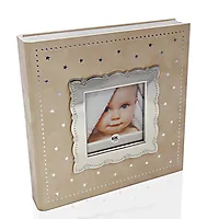 Minnebok til barn i beige