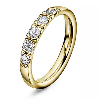 Pan Jewelry, Lady alliansering i 585 gult gull med diamant 0,75 ct TWSI