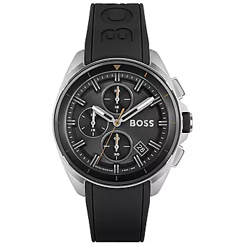 Bilde nummer 3 av Hugo Boss, Volane herreklokke i stål med sort silikonrem