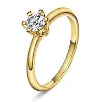 Vida diamantring i 585 gult gull 0,50 ct