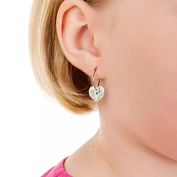 Bilde nummer 2 av Blomdahl, Øredobber i medisinsk titan med flerfargede Swarovski krystaller