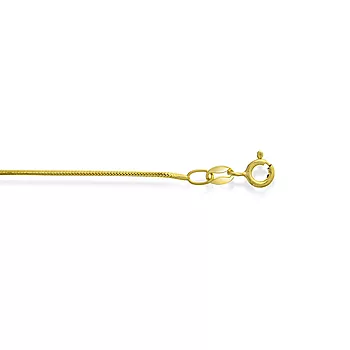 Pan Jewelry, Slangekjede i forgylt 925 sølv 1 mm, 42-45 cm
