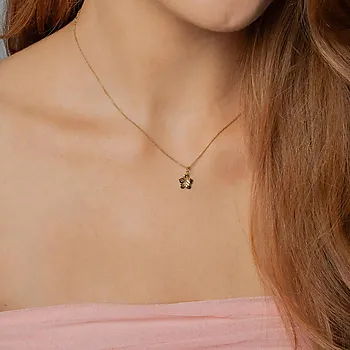 Bilde nummer 2 av Blossom smykke i 925 forgylt sølv