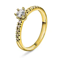 Vida diamantring i 585 gult gull 0,40 ct