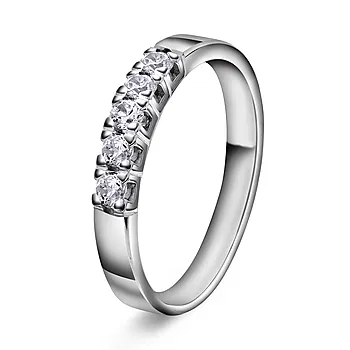 Sonja alliansering i 585 hvitt gull med 0,35 ct TWVS