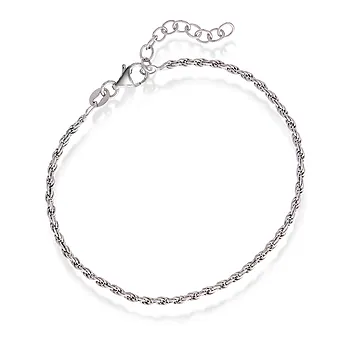 Cordel armbånd i 925 sølv, 2 mm