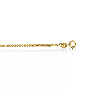 Veneziansk kjede i 925 forgylt sølv 1,5 mm, 45-80 cm