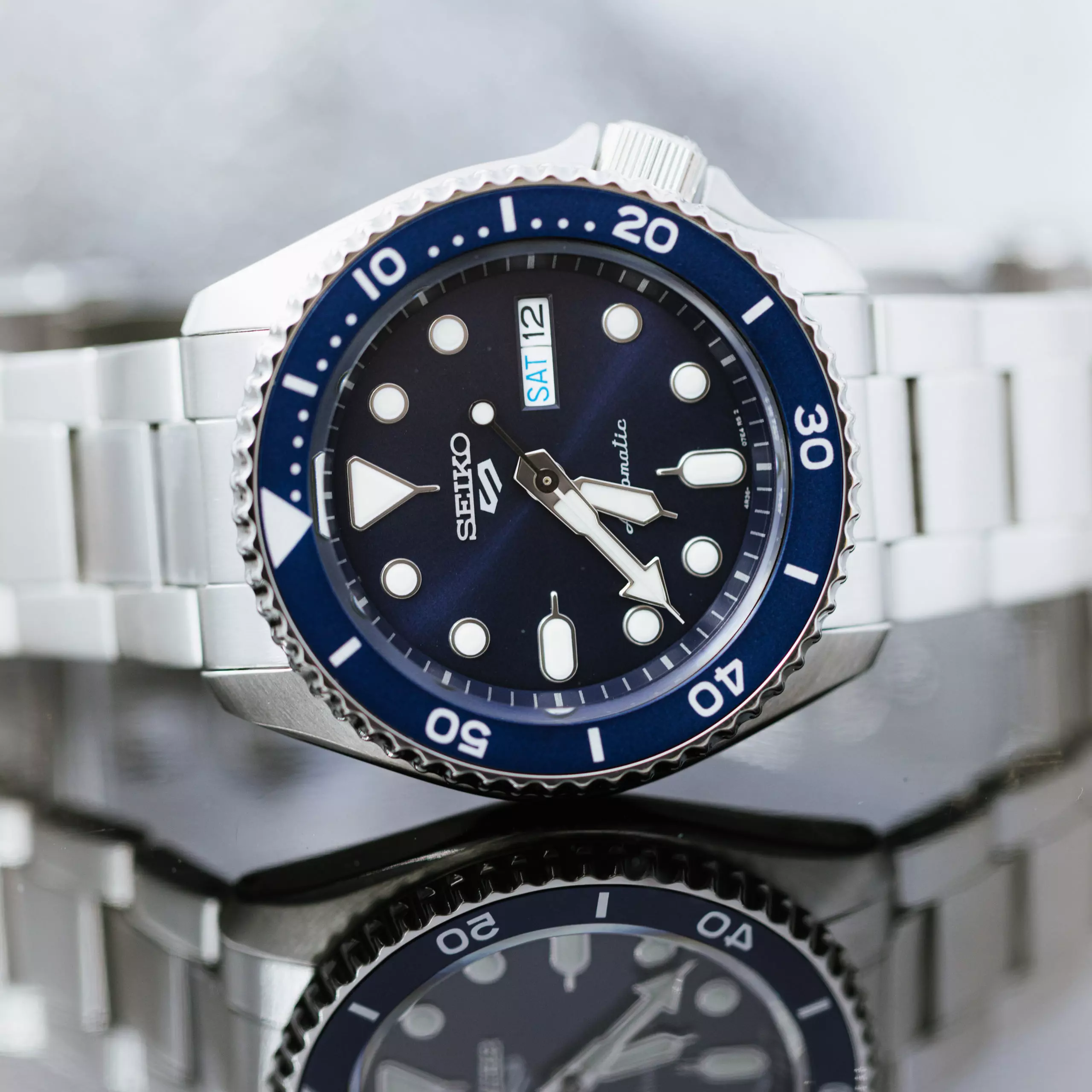 Bilde nummer 4 av Seiko, 5 Sports Automatic herreklokke med stållenke