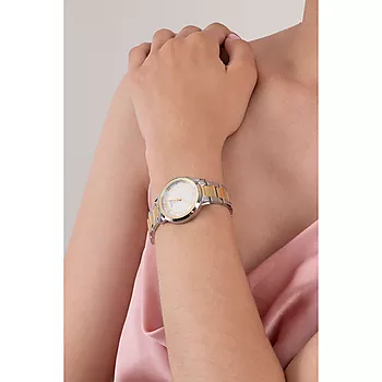Bilde nummer 3 av Guess, Work Life dameklokke med flerfarget stållenke