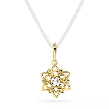 Pan Jewelry, Anheng i 585 gult gull med zirkonia