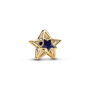 Charms med forgylt stjerne