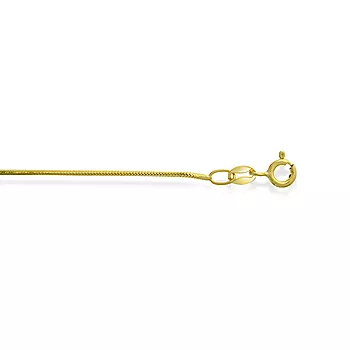 Pan Jewelry, Slangekjede i forgylt 925 sølv 1 mm, 42-45 cm