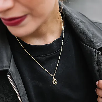 Bilde nummer 3 av Pan Jewelry, Ivy smykke i forgylt 925 sølv med oliven zirkonia