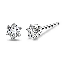 Pan Jewelry, Ingrid enstensøredobber i 585 hvitt gull 0,30 ct