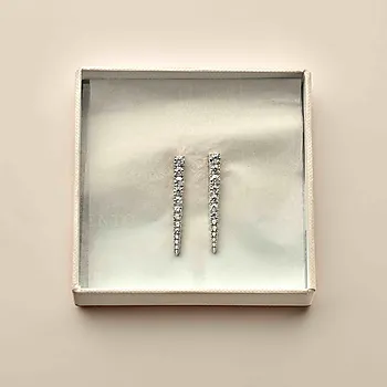 Bilde nummer 3 av Øredobber i 925 sølv med zirkonia