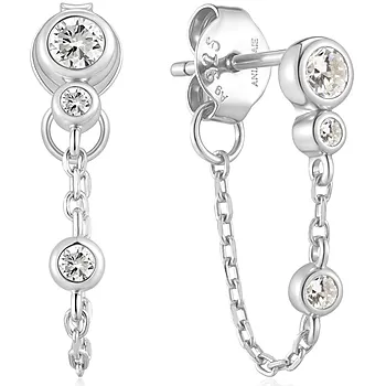 Øredobber i 925 sølv med zirkonia
