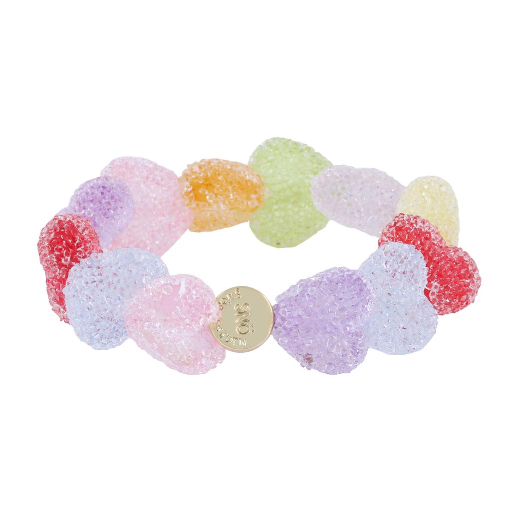 Snö of Sweden, Sugar Hearts armbånd med fargerike hjerter
