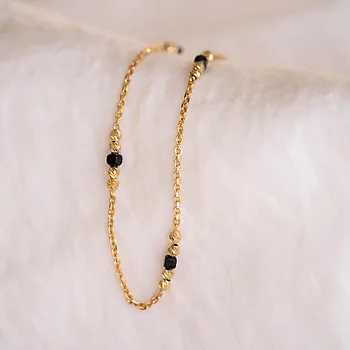 Bilde nummer 3 av Pan Jewelry, Armbånd i 585 gult gull med kuler, 20 cm