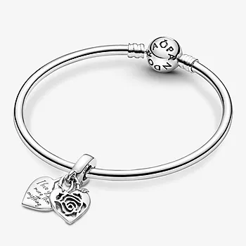 Bilde nummer 3 av Pandora Moments, Charms i 925 sølv med hjerteformet hengelås