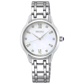 Seiko, Basic dameklokke med stållenke og diamanter