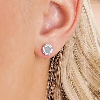 Bilde nummer 3 av Blomdahl, Øredobber i medisinsk titan med Swarovski krystaller