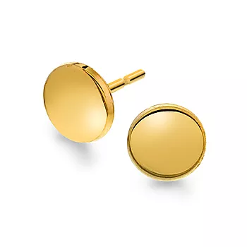Pan Jewelry, Øredobber i 585 gult gull flate