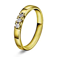 Sonja alliansering i 585 gult gull med 0,15 ct TWVS