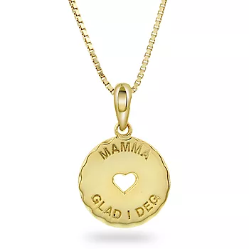 Pan Jewelry, Smykke i  forgylt 925 sølv MAMMA GLAD I DEG