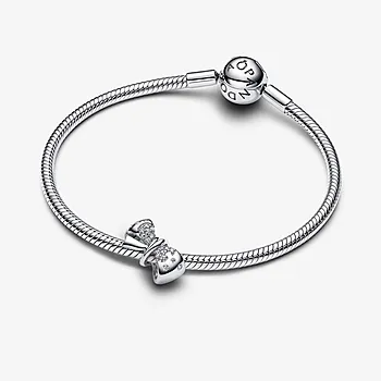 Bilde nummer 3 av Pandora Moments, Charms i 925 sølv med sløyfe og zirkonia