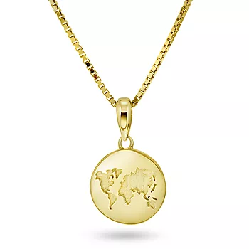 Pan Jewelry, Smykke i forgylt 925 sølv med verdenskartet
