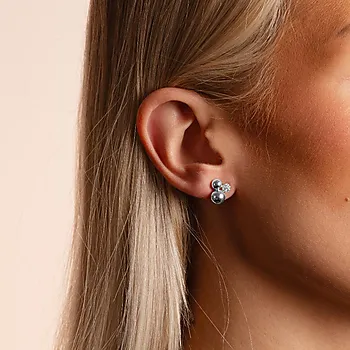 Bilde nummer 2 av Bennet øredobber i messing med zirkonia