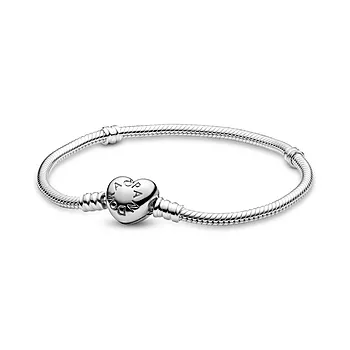 Pandora Moments, Armbånd i 925 sølv med hjertelås