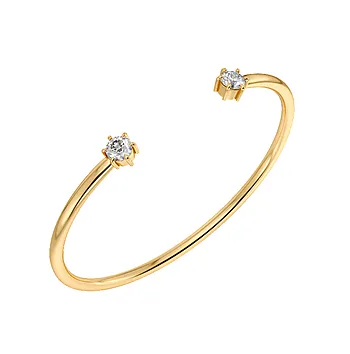 Crown armring i forgylt stål
