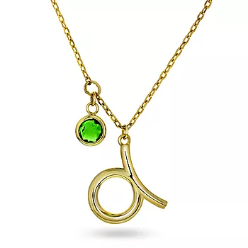 Pan Jewelry, Smykke i 925 forgylt sølv med zirkonia og horoskop Tyren