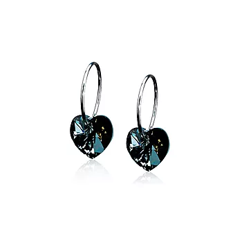 Blomdahl, Øredobber i medisinsk titan med sort Swarovski krystall