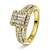 Elizabeth Diamantring i 585 gult gull 1,00 ct
