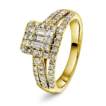 Elizabeth Diamantring i 585 gult gull 1,00 ct