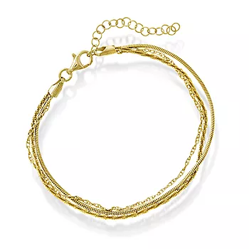 Armbånd i forgylt sølv, 19 cm