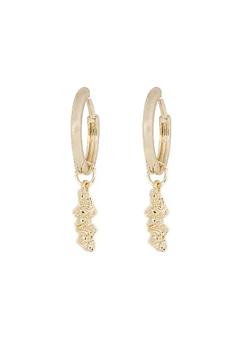 Cat øredobber i forgylt messing