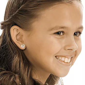 Bilde nummer 3 av Blomdahl, Øredobber i medisinsk plast med klare Swarovski krystaller