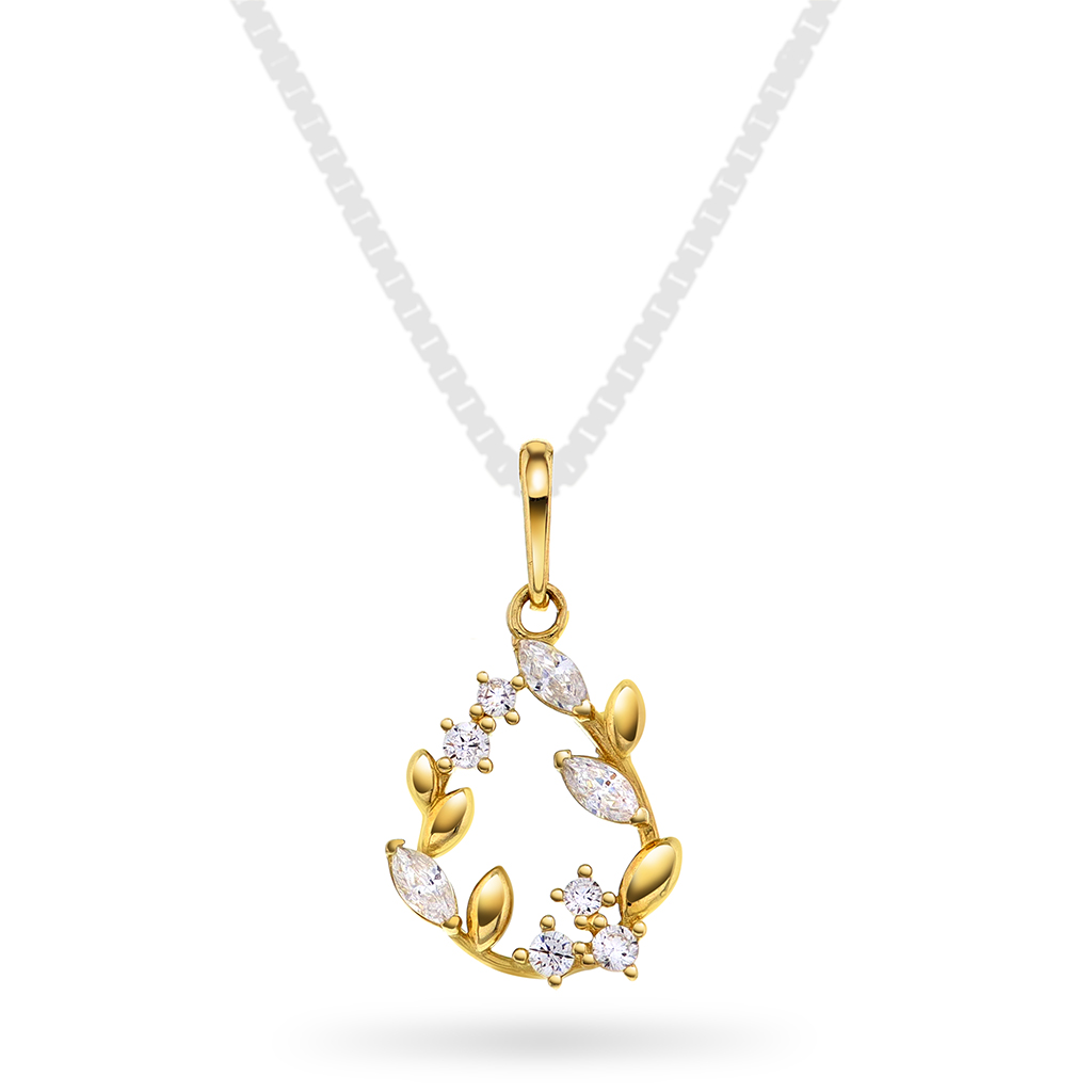 Pan Jewelry, Anheng i 585 gult gull med zirkonia