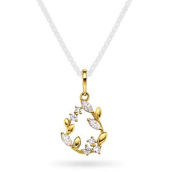 Pan Jewelry, Anheng i 585 gult gull med zirkonia