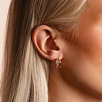 Bilde nummer 2 av Kitty øredobber i forgylt messing med zirkonia