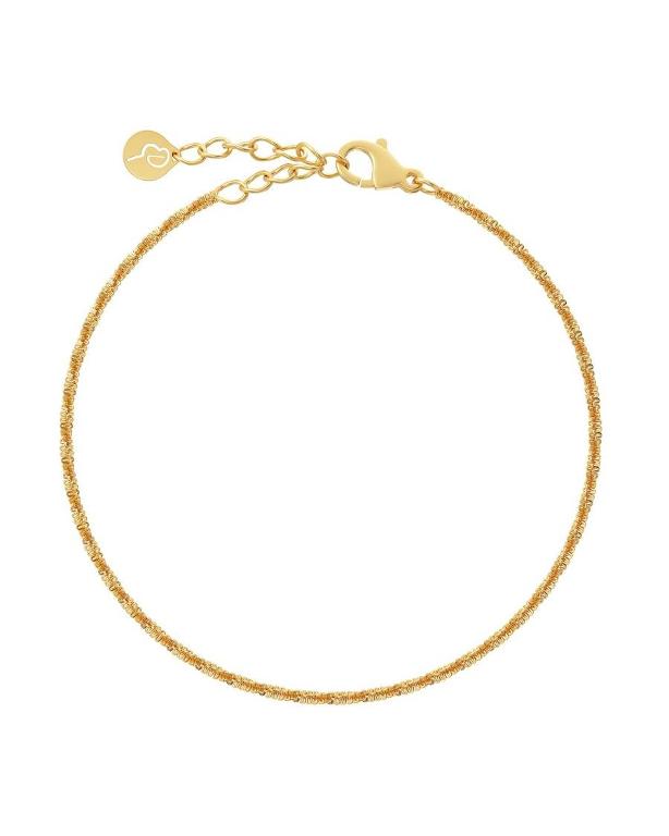 Tinsel armbånd i forgylt stål