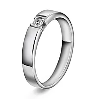 Bilde nummer 2 av Sonja alliansering i 585 hvitt gull med 0,10 ct TWVS